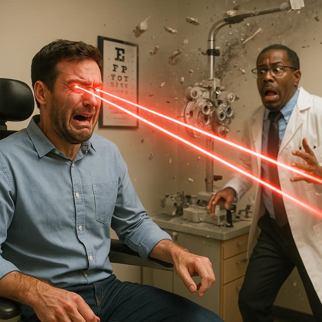 EYE CARAMBA! Man Gets Laser Eye Surgery, Receives More Than He Bargained For